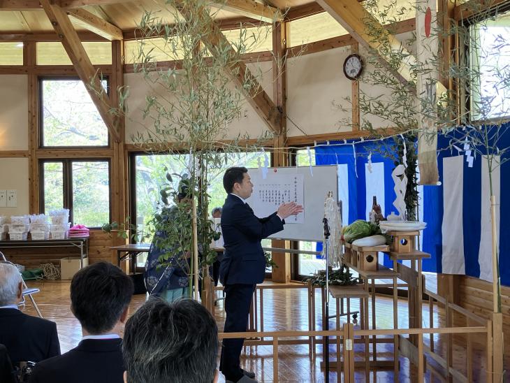 深澤儀太夫例大祭式典の様子1