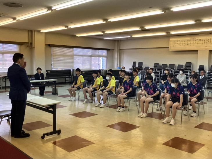 第10回九州中学選抜卓球大会出場報告の様子2
