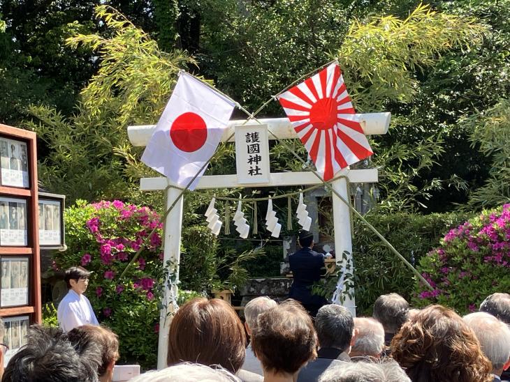 萱瀬地区戦没者慰霊祭の様子
