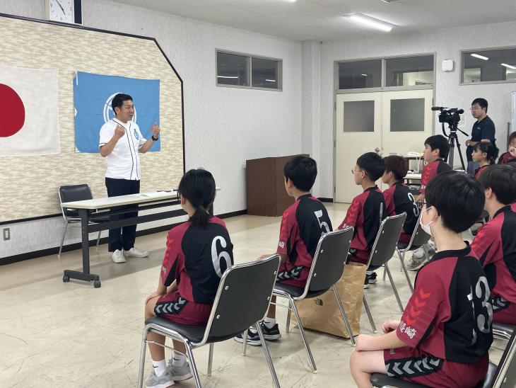 第34回夏の全国小学生ドッジボール選手権大会出場報告の様子2