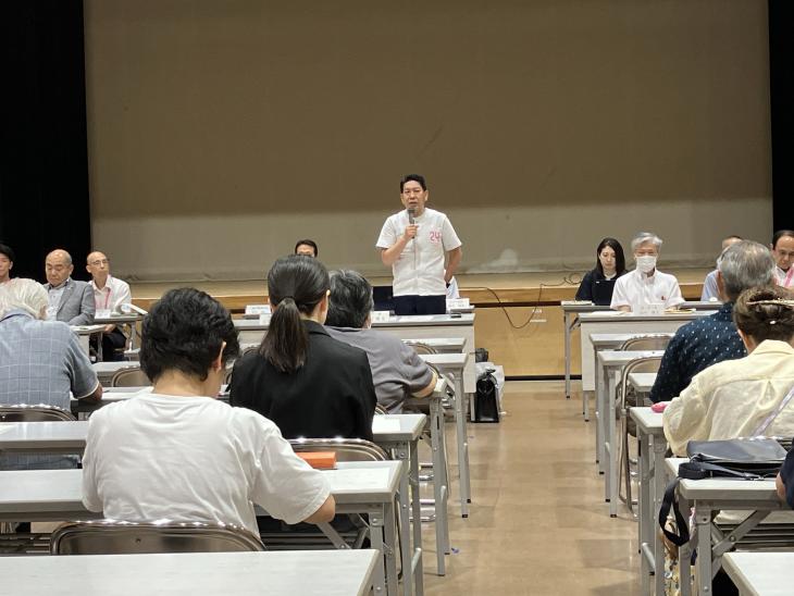 地区別ミーティング（大村地区）の様子