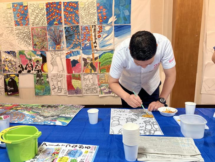 「アートでつながる2025in大村市」訪問の様子2