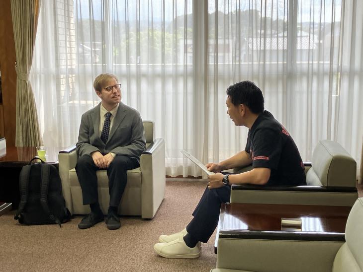 ALT着任挨拶の様子