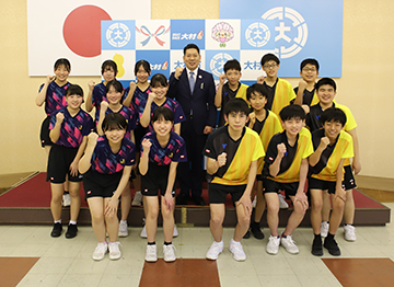 第10回九州中学選抜卓球大会出場報告の様子1