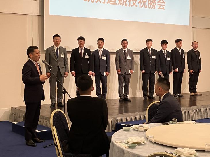 第79回国民スポーツ大会銃剣道競技祝勝会の様子1