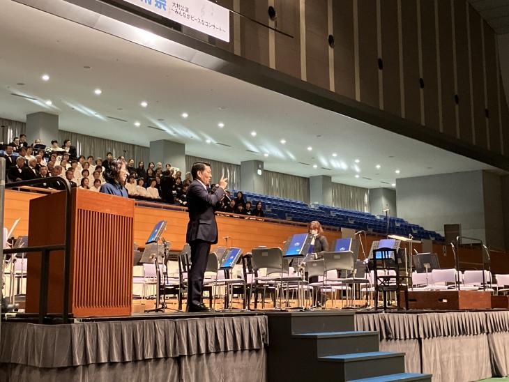 障がい者芸術祭でのご挨拶の様子