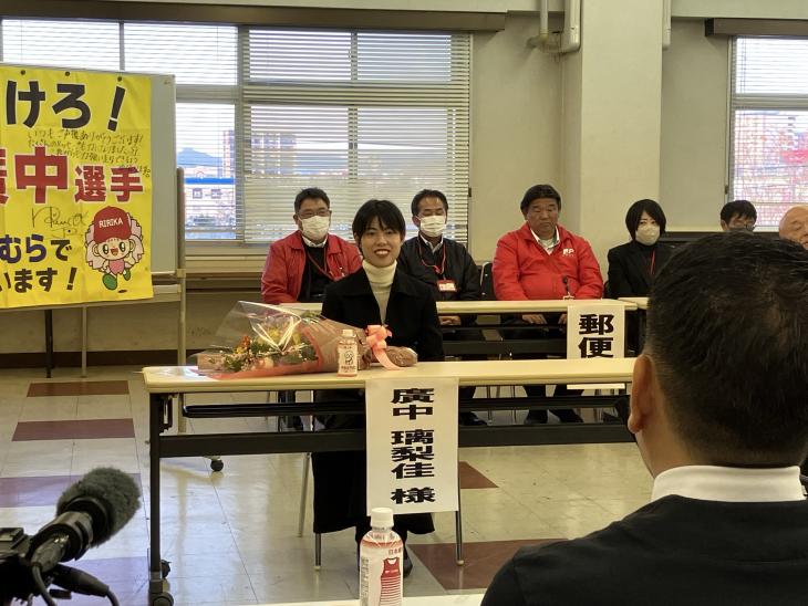 東京2025世界陸上競技選手権大会結果報告の様子（廣中凜梨佳選手）3