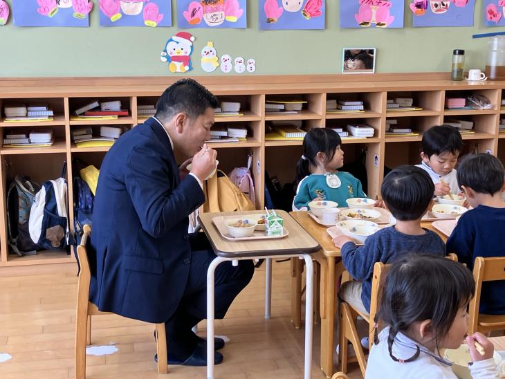 放虎原こども園給食会の様子2
