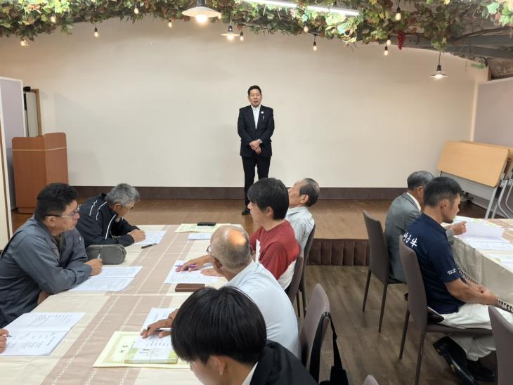 令和7年度大村市高齢者肉用牛飼育対策協議会定期総会・意見交換会の様子