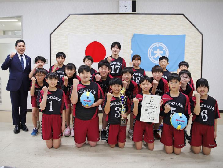 第35回春の全国小学生ドッジボール選手権大会出場報告の様子1