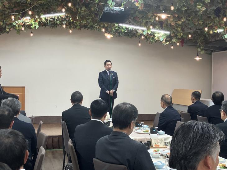 大村市消防団新年会の様子