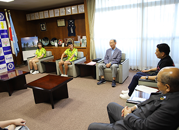 2025年日中友好交流都市中学生卓球親善大会結果報告の様子2