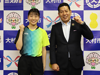 JOCジュニアオリンピックカップ2025全日本卓球選手権大会出場報告の様子1