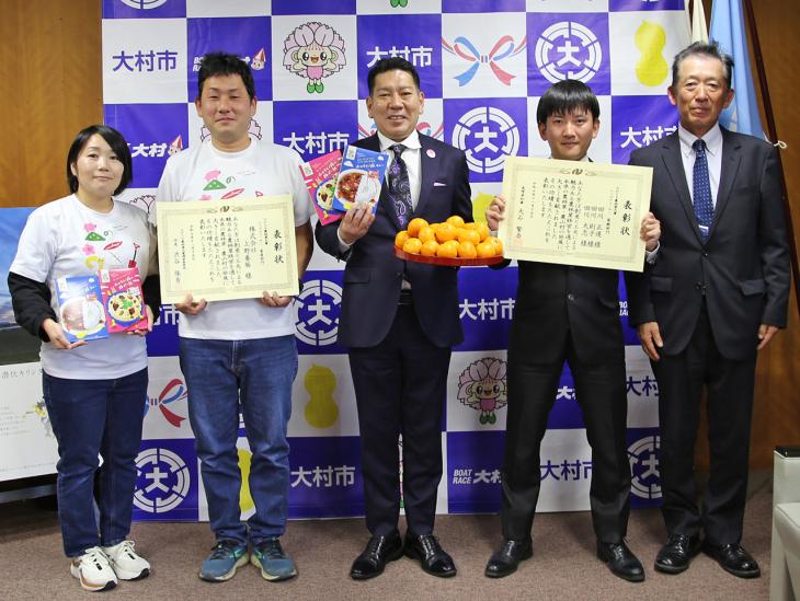 ながさき農林業大賞受賞報告の様子1