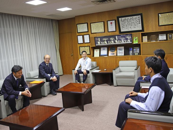 第105回全国高等学校ラグビーフットボール大会出場報告の様子2