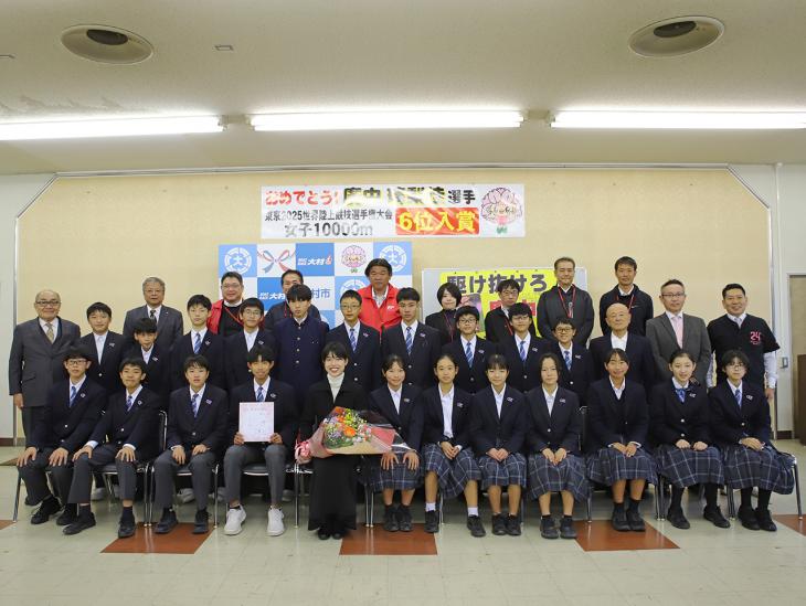 東京2025世界陸上競技選手権大会結果報告の様子（廣中凜梨佳選手）4