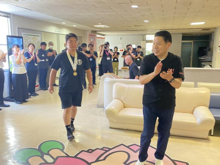 令和7年度全国高等学校総合体育大会レスリング選手権大会結果報告の様子2