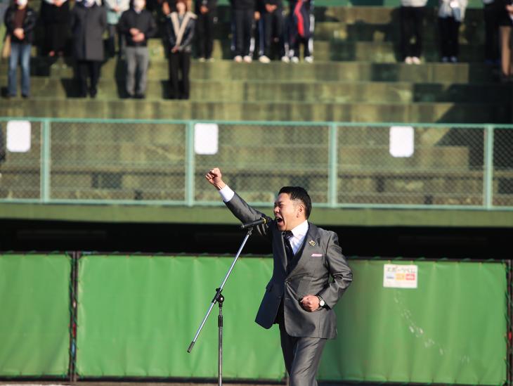 歓迎セレモニーの様子（ソフトボール女子TOP日本代表強化合宿）1