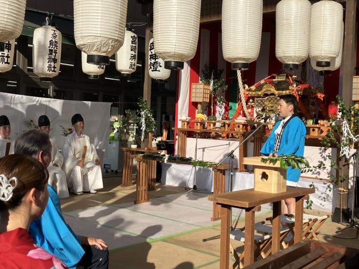 おおむら夏越まつり祭儀（8月2日）の様子