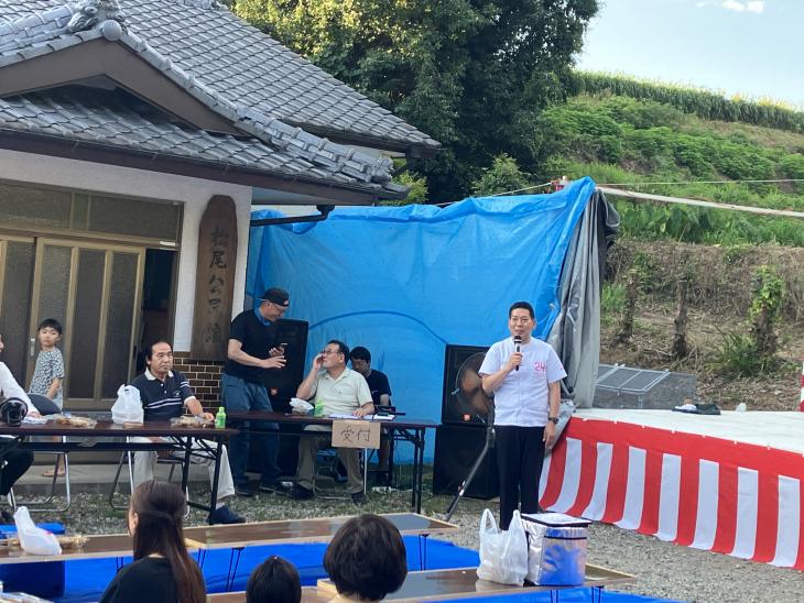 松尾町内会盆踊り大会の様子