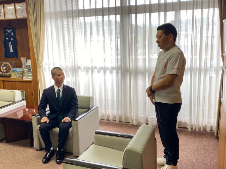 新人ボートレーサー市長訪問の様子2