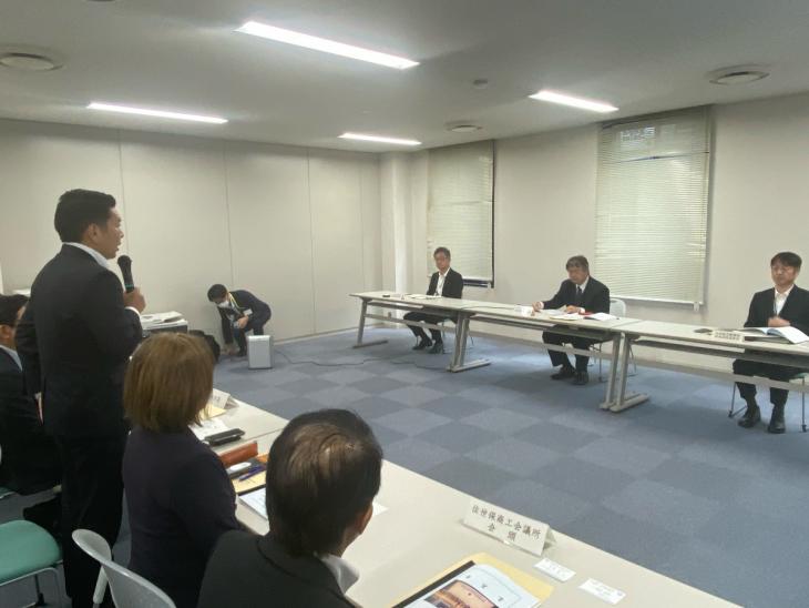 東彼杵道路建設促進期成会要望の様子(九州地方整備局)