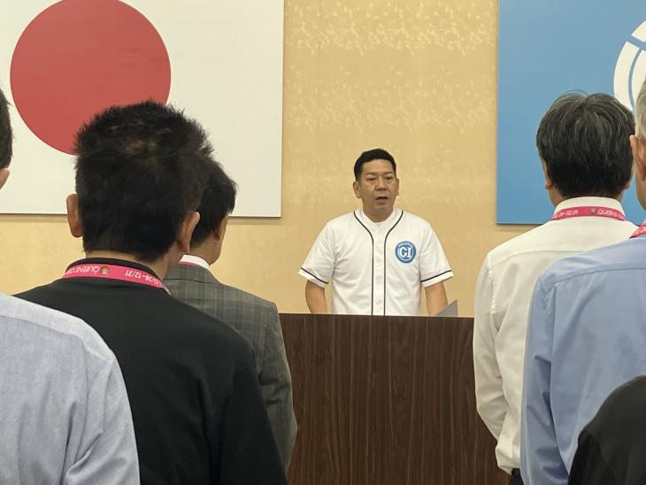 市長訓示(令和8年度予算編成方針)の様子