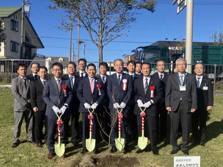 オオムラザクラ植樹式(伊那市)の様子3