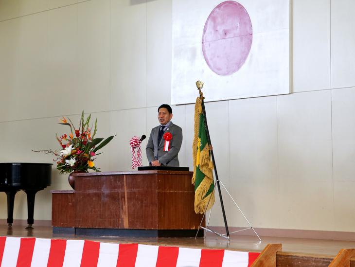 大村市立竹松小学校創立150周年記念式典の様子1