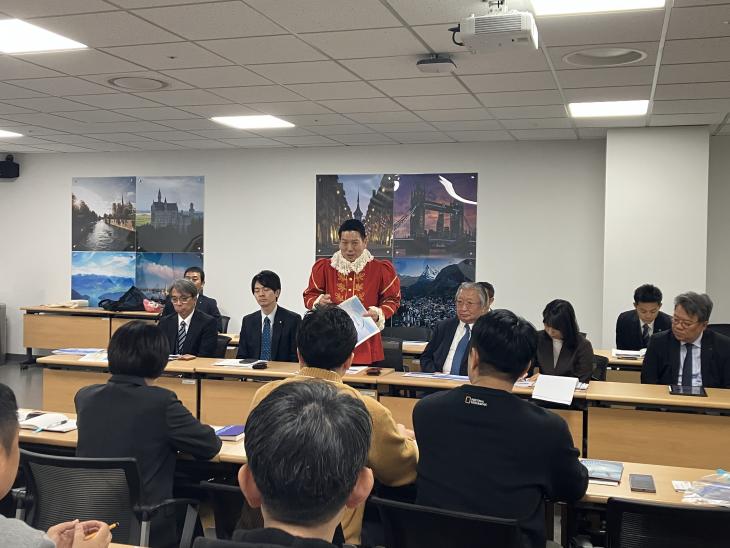 訪日旅行事業者に対する、プレゼンの様子1