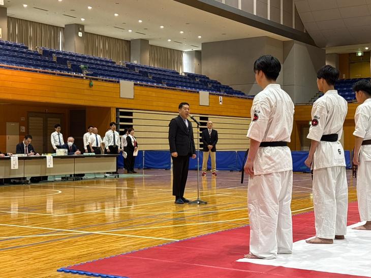 第12回白虎杯長崎県空手道選手権大会の様子