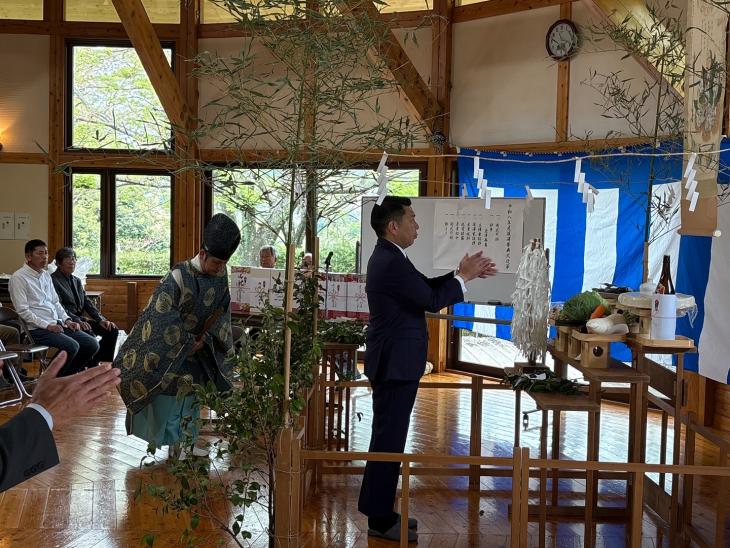 深澤義太夫例大祭式典の様子1