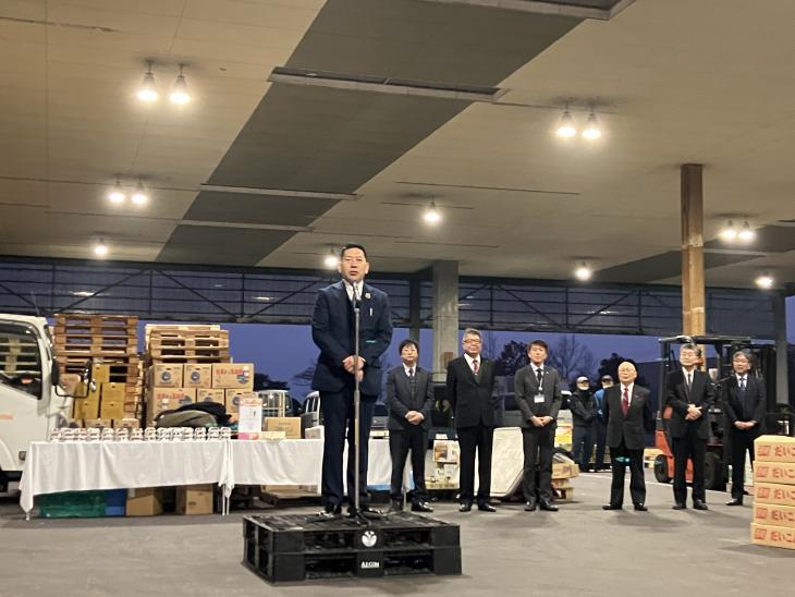 株式会社大村市総合地方卸売市場「初市式」の様子
