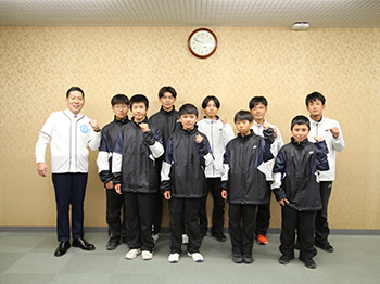 第40回九州ジュニア選抜インドアソフトテニス大会出場報告の様子1