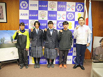 第40回九州ジュニア選抜インドアソフトテニス大会出場報告の様子1