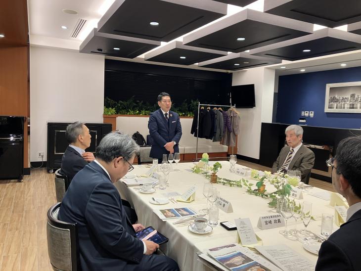 大村市企業誘致支援会議（大阪）の様子