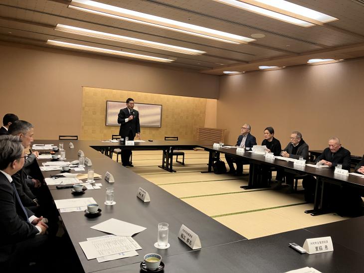 大村市企業誘致支援会議（東京）の様子