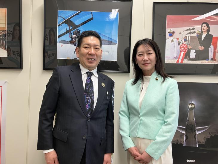 要望活動の様子（松川参議院議員）