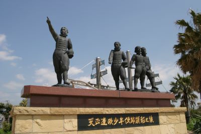 天正遣欧少年使節顕彰の像