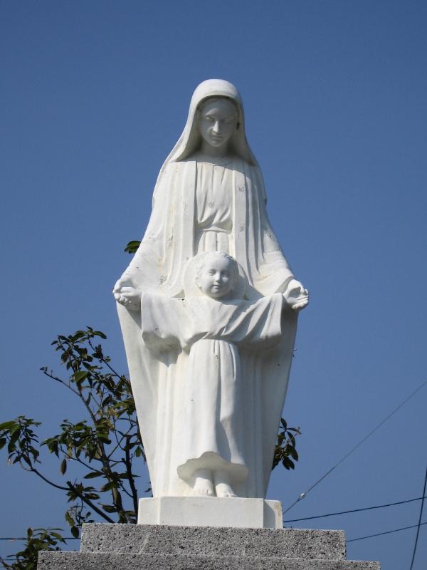 獄門所跡にある聖母像