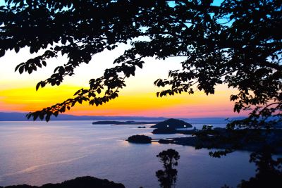 どん牛山からの夕景
