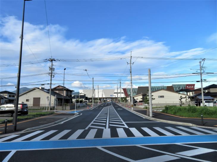 大村駅前原口線舗装完成写真