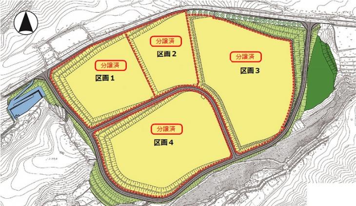 第2大村ハイテクパーク区画入り図面