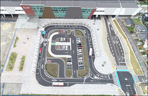 さくら口駅前広場の様子