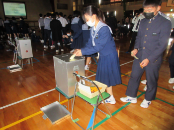 投票の様子