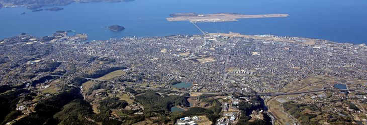 大村市を望む