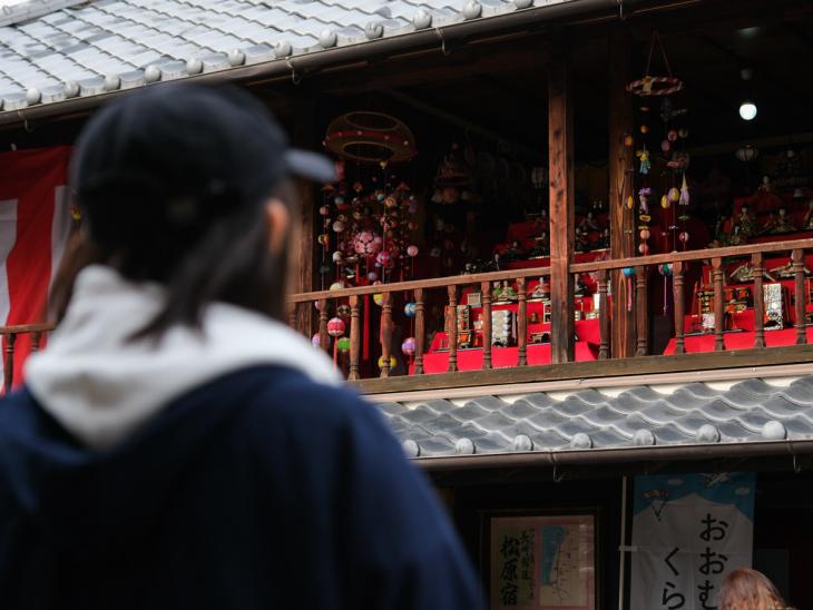 旧松屋旅館外からの眺め