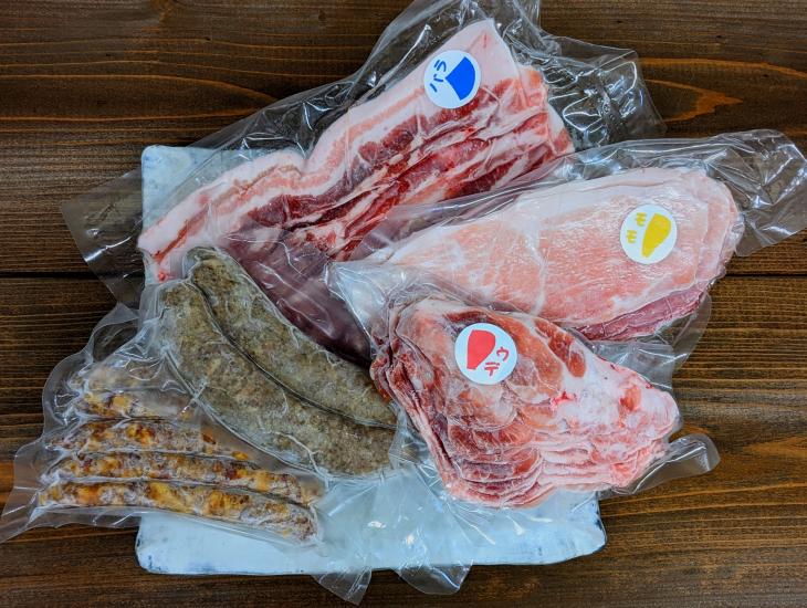 Dセット(豚肉とウインナーセット1)