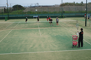 ソフトテニス練習会の様子1
