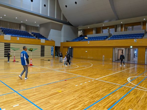 ドッチビー体験の様子